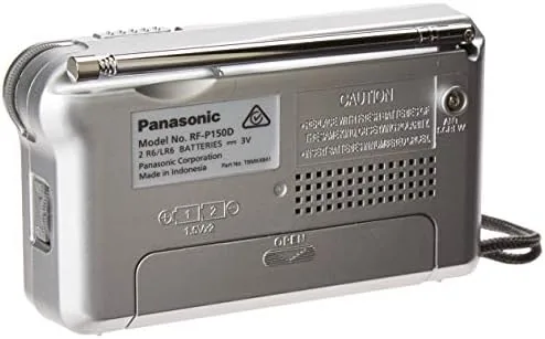 Close look at the Panasonic RFP-150D Battery Operated AM/FM Portable Pocket Size Radio (Silver/mat) build quality