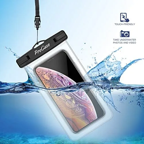The ProCase 6 Pack Waterproof Phone Pouch Dry Bag Underwater Case compared in context