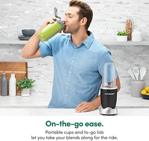 The nutribullet Pro 900 stored compactly on a kitchen countertop