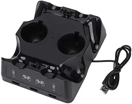 Tangxi four slot charging dock with Move controllers seated in the cradles