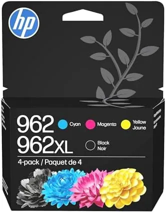 HP Original 962 Cyan, Magenta, Yellow / 962XL Black Ink Cartridges (4-Pack) | Works Review: Tested and Rated