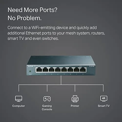 Speed test result showing gigabit throughput through the switch