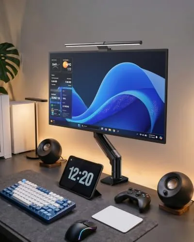 Testing the HUANUO FlowLift™ Single Monitor Mount, 13 to 32 Inch Monitor over two weeks