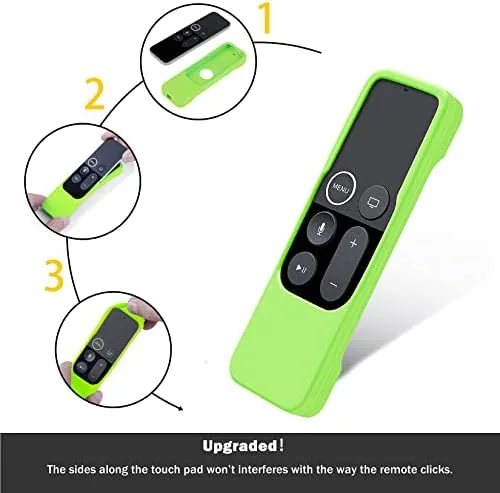 Another view of the Case Compatible with Apple TV 4K/ 4th Gen Remote Chartreuse