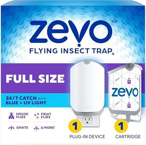 Zevo Flying Insect Trap for Fruit Flies & Gnats, 1 Plug-in Base & 1 Review: Tested and Rated