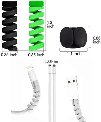 Close look at the 36 PCS Cable Protectors for iPhone iPad Charger End Cord build quality