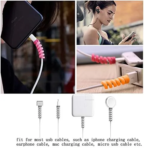 The 36 PCS Cable Protectors for iPhone iPad Charger End Cord compared in context