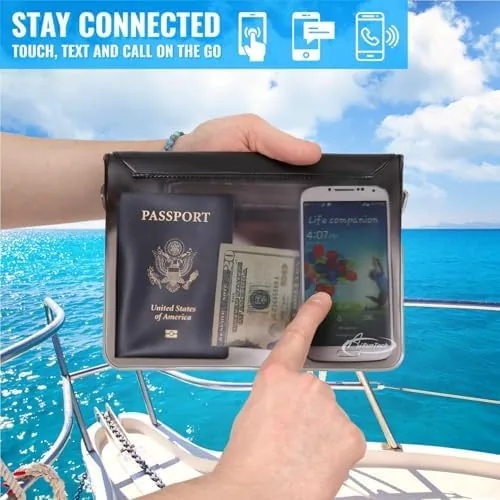 Another view of the AiRunTech Waterproof Fanny Pack,Phone Pouch Dry Bag for Passport Wallet