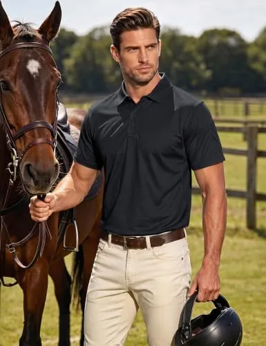 Close look at the MAGCOMSEN Men's Polo Shirt Quick Dry Performance Short Sleeve Tactical build quality