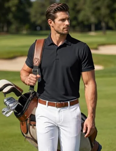 Another view of the MAGCOMSEN Men's Polo Shirt Quick Dry Performance Short Sleeve Tactical