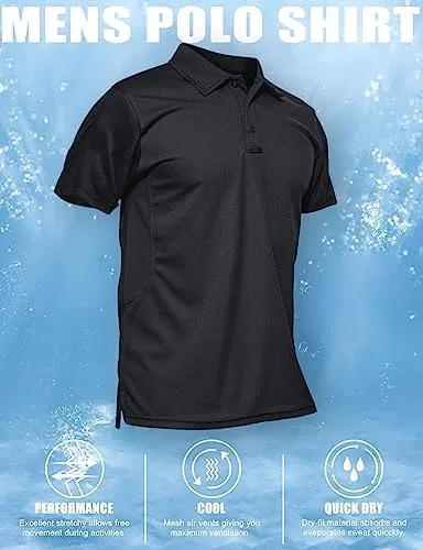 Testing the MAGCOMSEN Men's Polo Shirt Quick Dry Performance Short Sleeve Tactical over two weeks