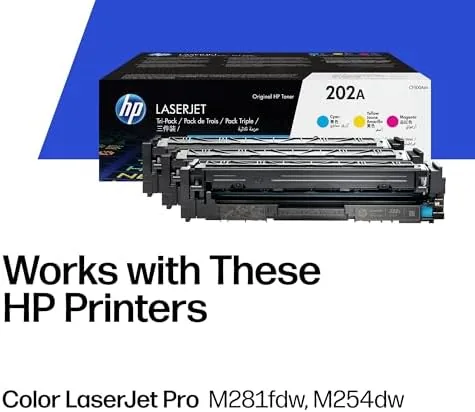 Close look at the HP 202A Cyan, Magenta, Yellow Toner Cartridges Printers (3-Pack) | build quality
