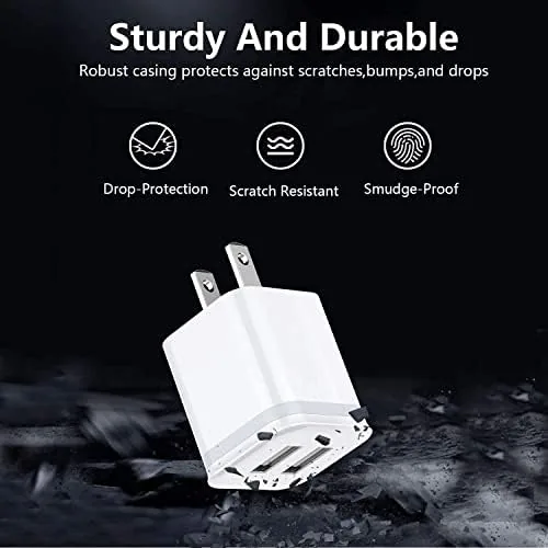 Testing the USB Wall Charger, LUOATIP 3-Pack 2.1A 5V Dual Port Cube over two weeks