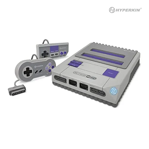 Hyperkin RetroN 2 HD console with NES and SNES cartridges