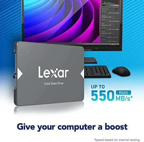 Lexar NS100 installed in a desktop case