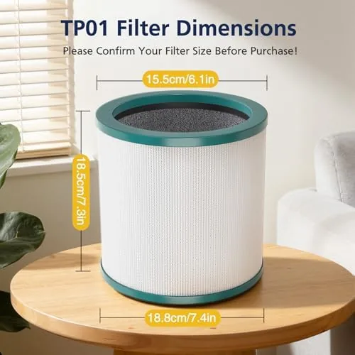 Testing the 2 Pack TP01 Filter Replacement for Dyson Tower Purifier Pure over two weeks