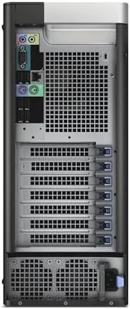 The workstation running multi core performance software on its monitor