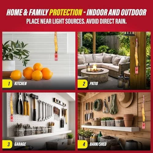 The Catchmaster Fly Ribbon 20-Pack, Bug & Fly Traps Outdoor and in real use