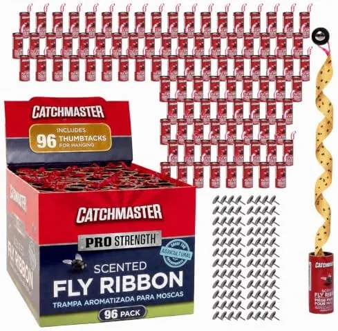 Testing the Catchmaster Fly Ribbon 20-Pack, Bug & Fly Traps Outdoor and over two weeks