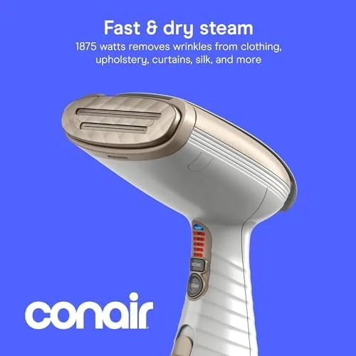 Close look at the Conair Handheld Garment Steamer for Clothes, Turbo ExtremeSteam 1875W Fabric build quality