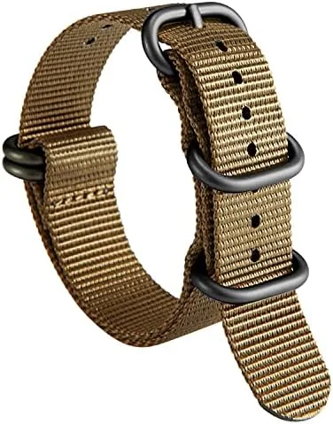 BINLUN Premium Ballistic Nylon Watch Strap, Heavy Duty 5-Ring Replacement Watch Band with Stainless Review: Tested and Rated