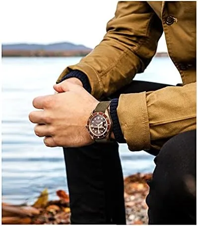 Another view of the BINLUN Premium Ballistic Nylon Watch Strap, Heavy Duty 5-Ring Replacement