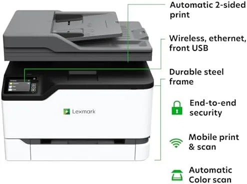 Close look at the Lexmark CX331adwe Laser Printer - Color - 26 ppm Mono build quality
