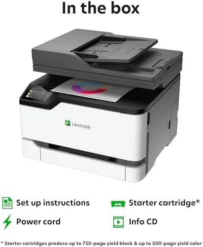 The Lexmark CX331adwe Laser Printer - Color - 26 ppm Mono in real use