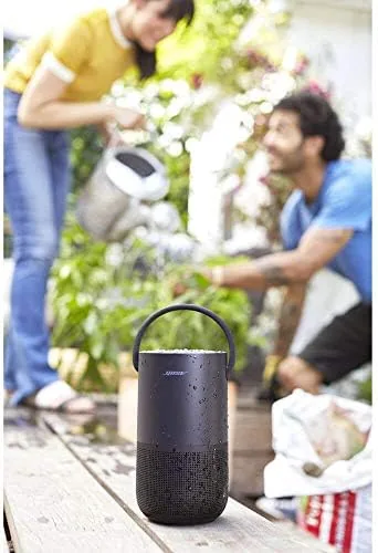 Detail shot of the Bose Portable Smart Speaker , Wireless Bluetooth Speaker with Alexa features