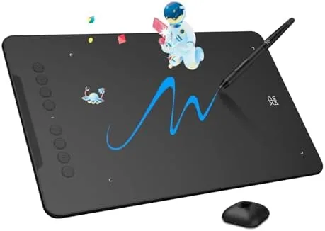 XPPen Updated Deco 01 V3 Drawing Tablet, 16384 Pressure Sensitivity, 8 Custom Shortcuts, 220 Review: Tested and Rated