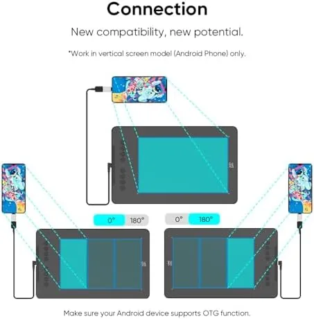 Another view of the XPPen Updated Deco 01 V3 Drawing Tablet, 16384 Pressure Sensitivity