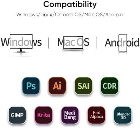 The XPPen Updated Deco 01 V3 Drawing Tablet, 16384 Pressure Sensitivity compared in context