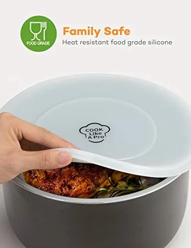 Another view of the Goldlion Silicone Lid Inner Pot Cover Accessories Compatible with Ninja