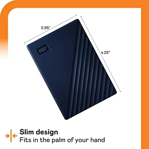 The WD 4TB My Passport for Mac, Navy, Portable External Hard in real use