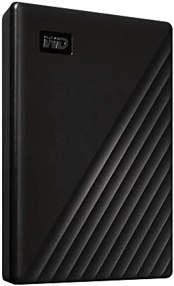 Another view of the WD 1TB My Passport, Portable External Hard Drive, Black, backup