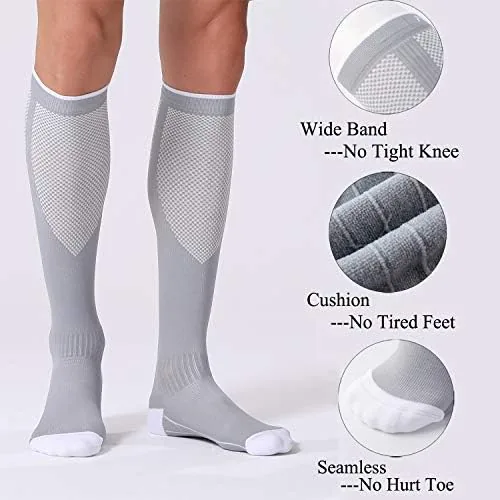 Another view of the FITRELL 3 Pairs Compression Socks for Women and Men 20-30mmHg-Circulation Support Socks
