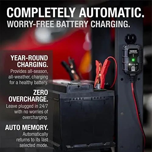 Testing the NOCO GENIUS1: 1A 6V/12V Smart Battery Charger , Automatic Maintainer over two weeks
