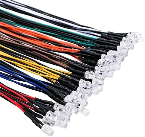 56pcs (7 Colors x 8pcs) 12 Volt LED Lights Emitting Diodes Pre Wired DC Review: Tested and Rated