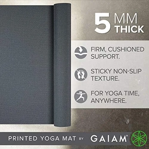 Close look at the Gaiam Yoga Mat - Premium 5mm Solid Thick Non Slip build quality