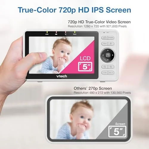 Another view of the VTech Smart WiFi Baby Monitor ,  See Your Baby at