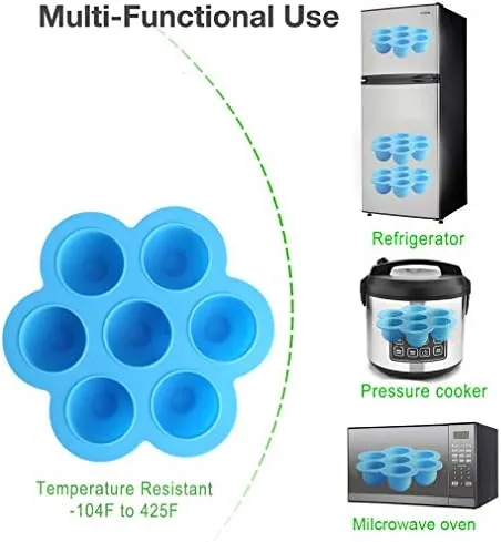 The egg bite mold set next to a dedicated countertop egg bite maker for comparison
