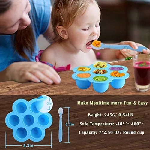 Finished egg bites arranged on a plate with the silicone tray and rack in the background