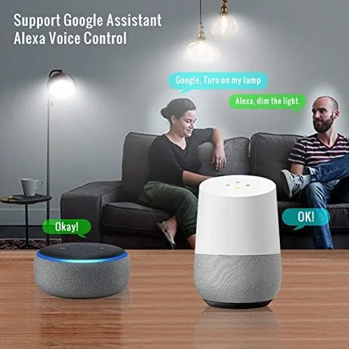 Another view of the Smart Light Bulb Works with Alexa Google Home E12 Base