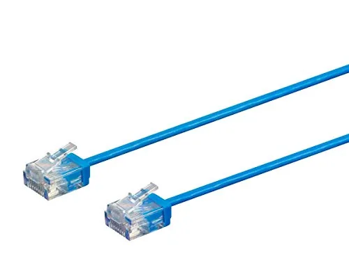 Another view of the Monoprice Cat6 50ft Black Patch Cable UTP 32AWG 550MHz Pure