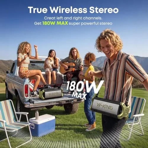 The Portable Speakers Bluetooth Wireless, 90W Max Loud Outdoor Speaker with in real use