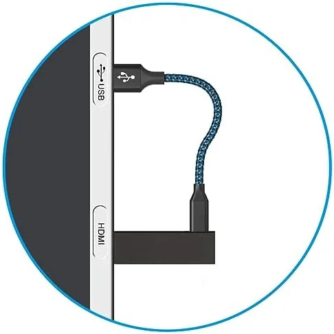 Close look at the SCOVEE USB Power Cable for Fire Stick,Replacement Charger for Roku build quality