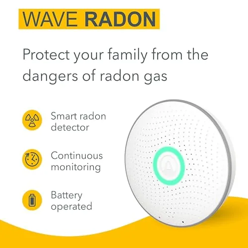 Close look at the Airthings 2950 Wave Radon - Smart Radon Detector with Humidity build quality