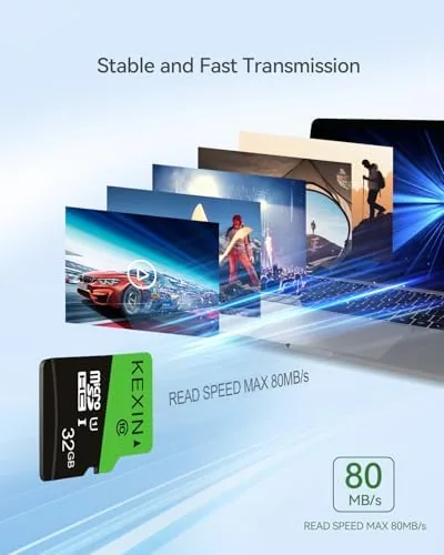 Detail shot of the KEXIN 3 Pack 32GB Micro SD Card Memory Card MicroSDHC features