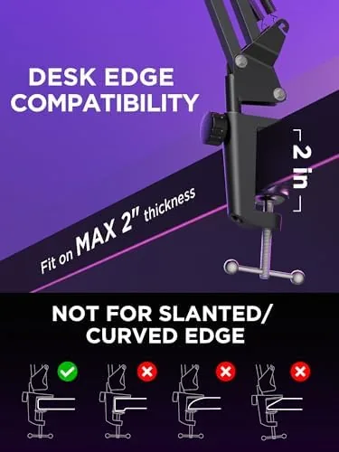The InnoGear Microphone Stand Mic Boom Arm for Blue Yeti HyperX compared in context