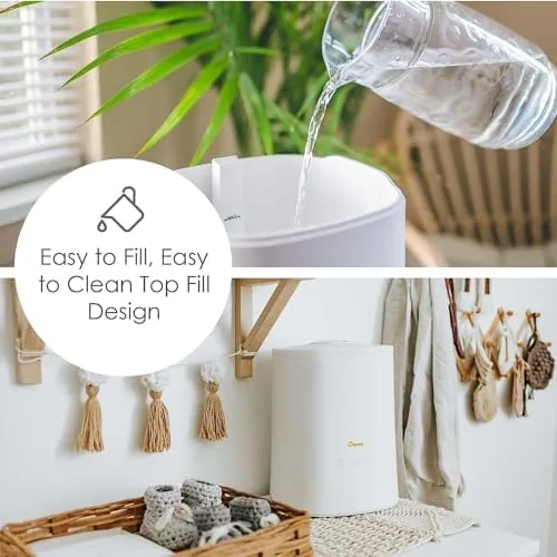 Another view of the Crane Top Fill Ultrasonic Cool Mist Humidifier for Bedroom and